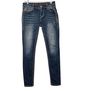 Rock Revival Raven easy skinny straight Jeans sz 27